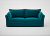 Tailor 4 Seater Sofa Cotton Velvet Teal / Natural