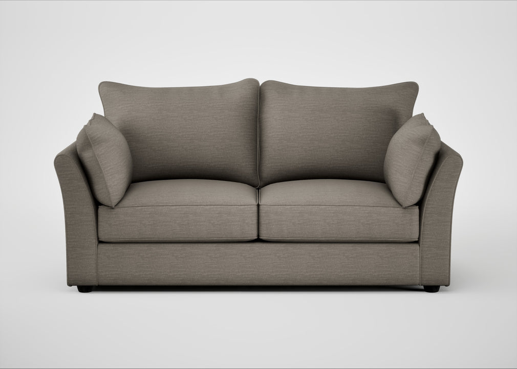 Tailor 3 Seater Sofa Broad Weave Pebble / Black