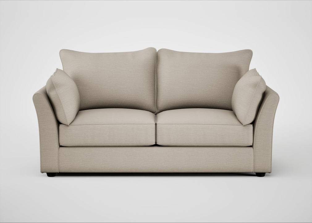 Tailor 3 Seater Sofa Broad Weave Putty / Black