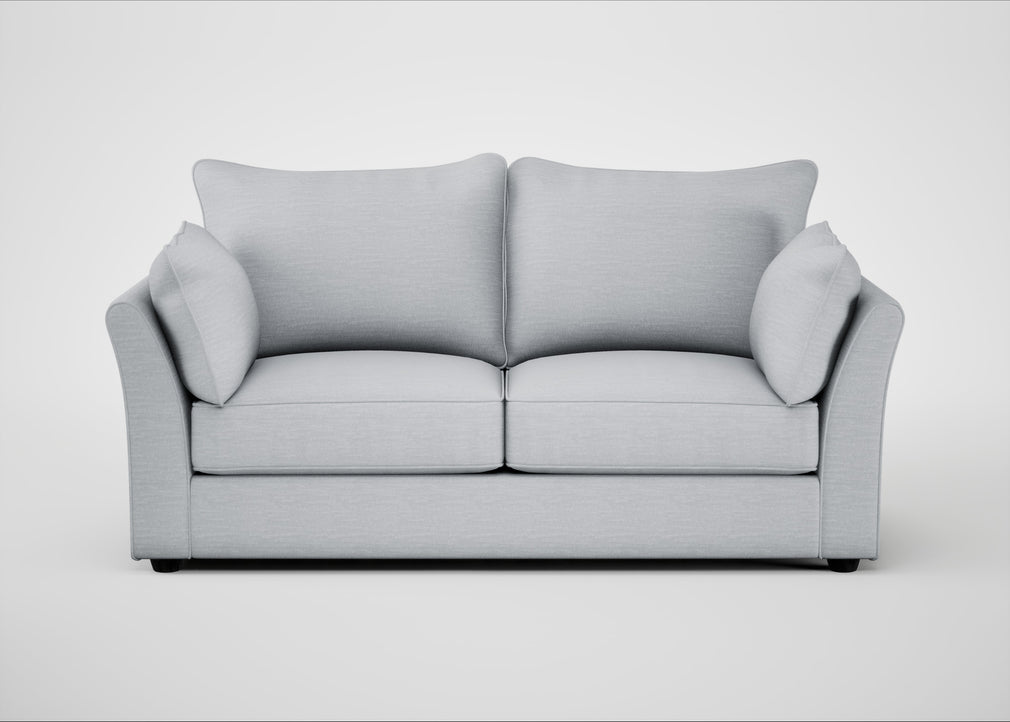 Tailor 3 Seater Sofa Broad Weave Tin / Black