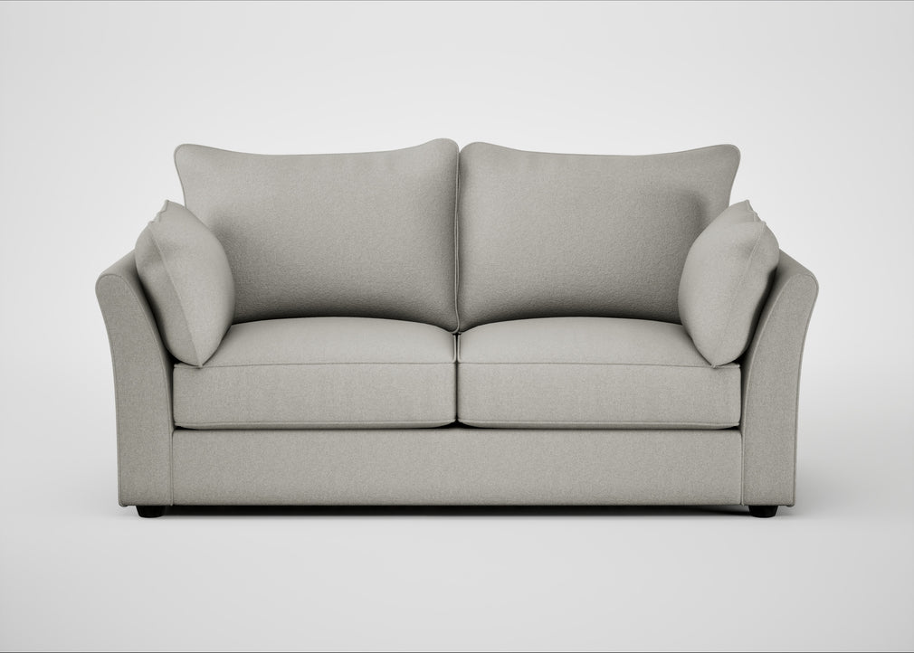 Tailor 3 Seater Sofa Melton Wool Limestone / Black