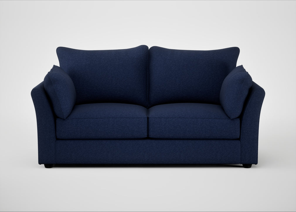 Tailor 3 Seater Sofa Melton Wool New Navy / Black