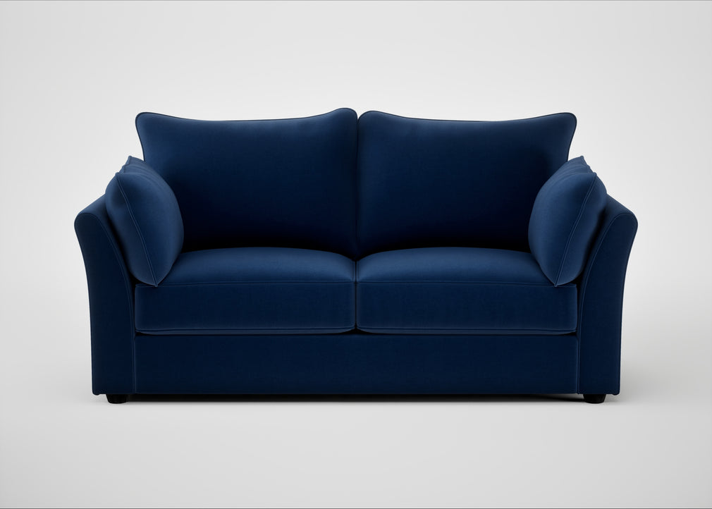 Tailor 3 Seater Sofa Cotton Velvet Midnight / Black
