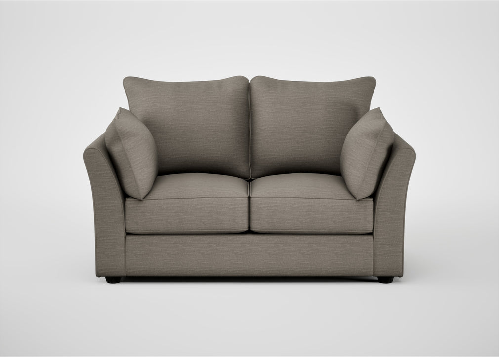 Tailor 2 Seater Sofa Broad Weave Pebble / Black