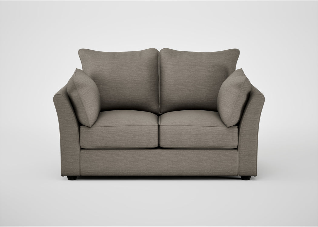 Tailor 2 Seater Sofa Broad Weave Pebble / Black
