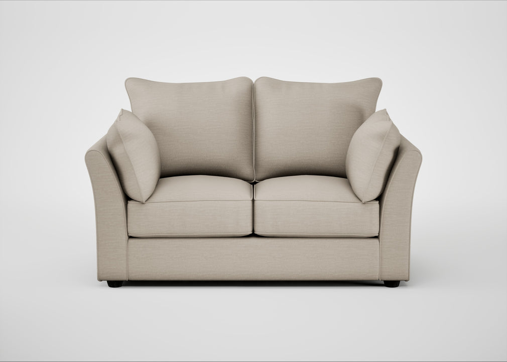 Tailor 2 Seater Sofa Broad Weave Putty / Black