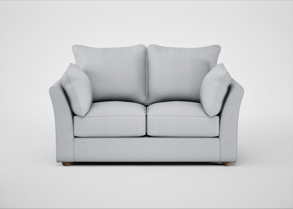 Tailor 2 Seater Sofa Broad Weave Tin / Natural