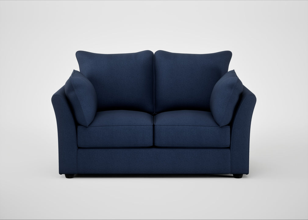Tailor 2 Seater Sofa Capelo Linen-Cotton Inkspot / Black