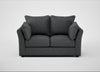 Tailor 2 Seater Sofa Melton Wool Granite / Black