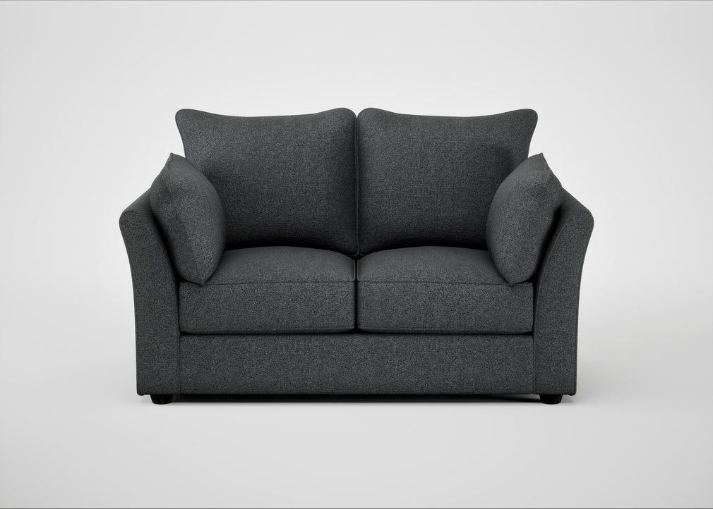 Tailor 2 Seater Sofa Melton Wool Granite / Black