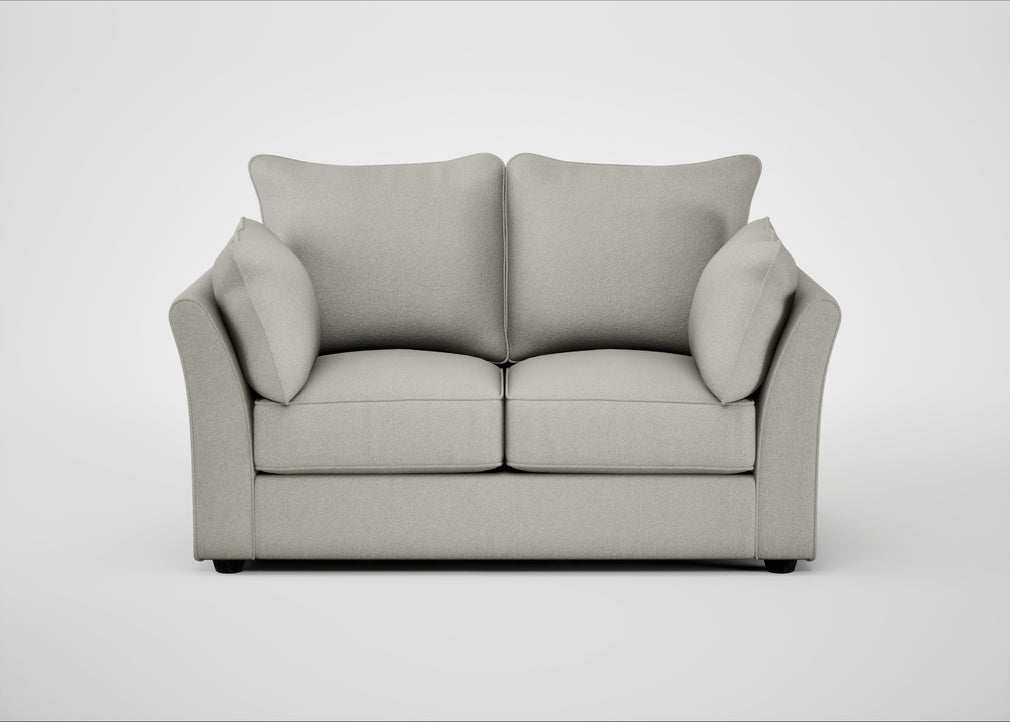 Tailor 2 Seater Sofa Melton Wool Limestone / Black