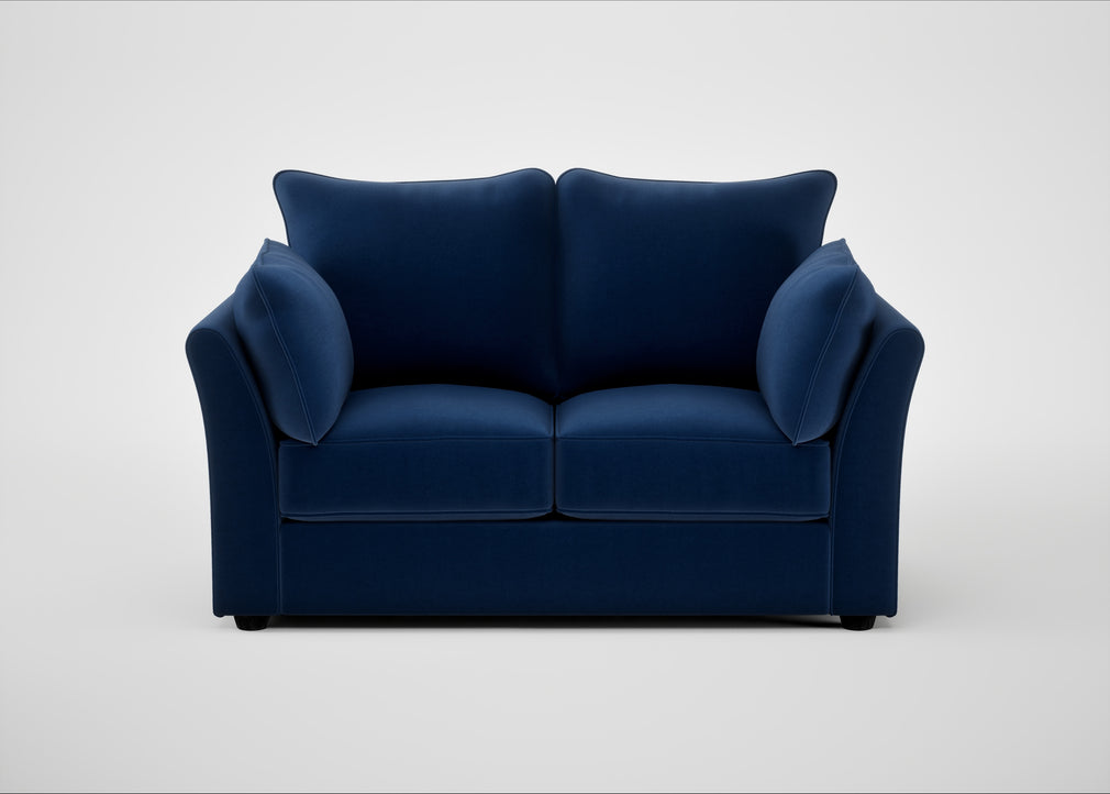 Tailor 2 Seater Sofa Cotton Velvet Midnight / Black