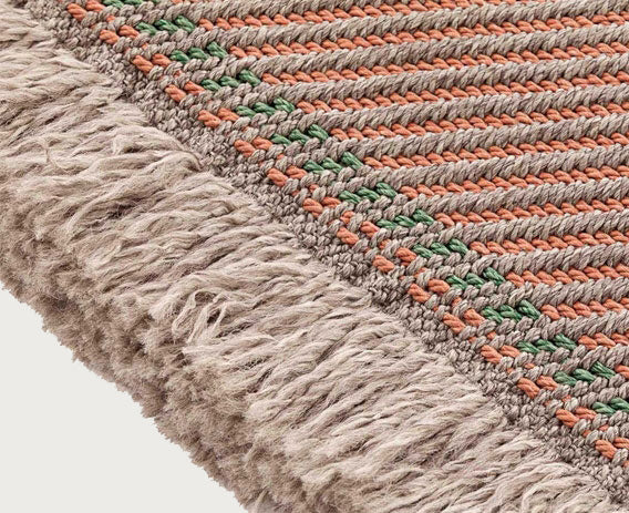 Garden Layers Rug Diagonal Almond Peach