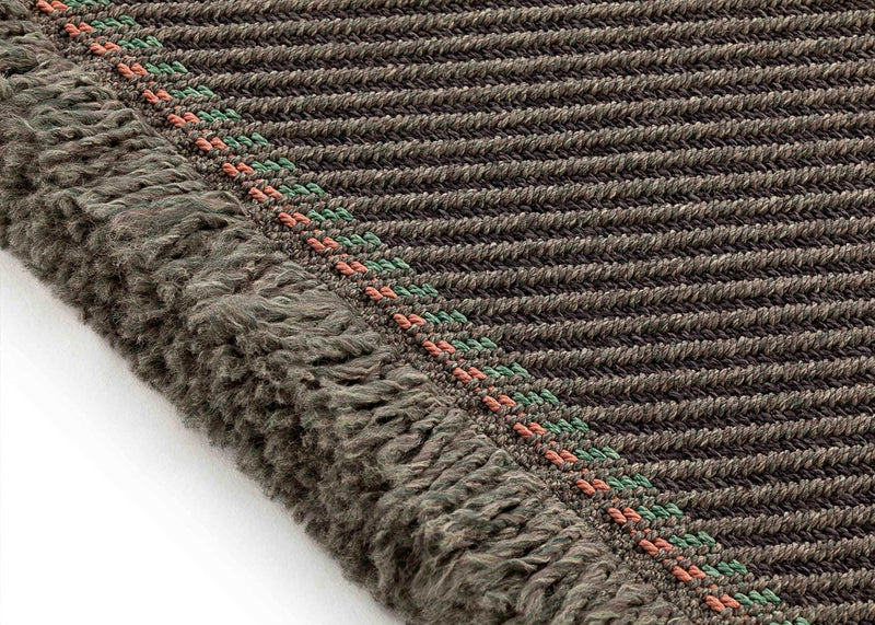 Garden Layers Rug Diagonal Aloe Grey