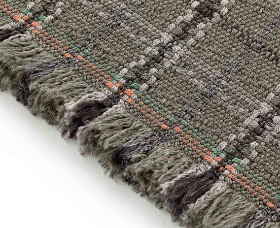 Garden Layers Rug Tartan Green
