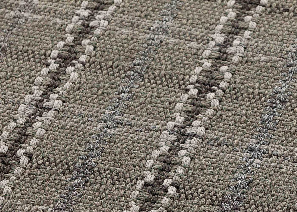 Garden Layers Rug Tartan Green