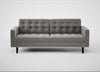 Hepburn 3 Seater Sofa Nobilis Velvet Dolphin / Wenge