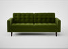 Hepburn 3 Seater Sofa Nobilis Velvet Leaf / Wenge