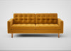 Hepburn 3 Seater Sofa Nobilis Velvet Mustard / Natural