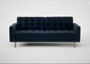 Hepburn 3 Seater Sofa Nobilis Velvet Night / Natural