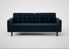 Hepburn 3 Seater Sofa Nobilis Velvet Night / Walnut