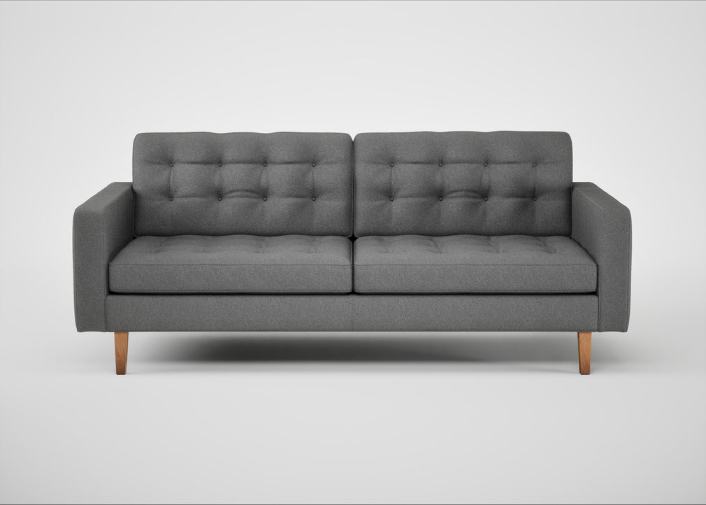 Hepburn 3 Seater Sofa St Moritz Wool Light Grey / Natural