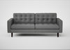 Hepburn 3 Seater Sofa St Moritz Wool Light Grey / Wenge