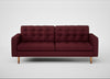 Hepburn 3 Seater Sofa St Moritz Wool Red / Natural