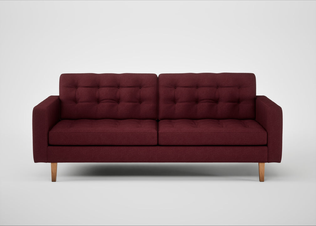 Hepburn 3 Seater Sofa St Moritz Wool Red / Natural