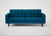 Hepburn 3 Seater Sofa St Moritz Wool Teal / Wenge