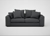 Cumulus 4 Seater Sofa Melton Wool Granite