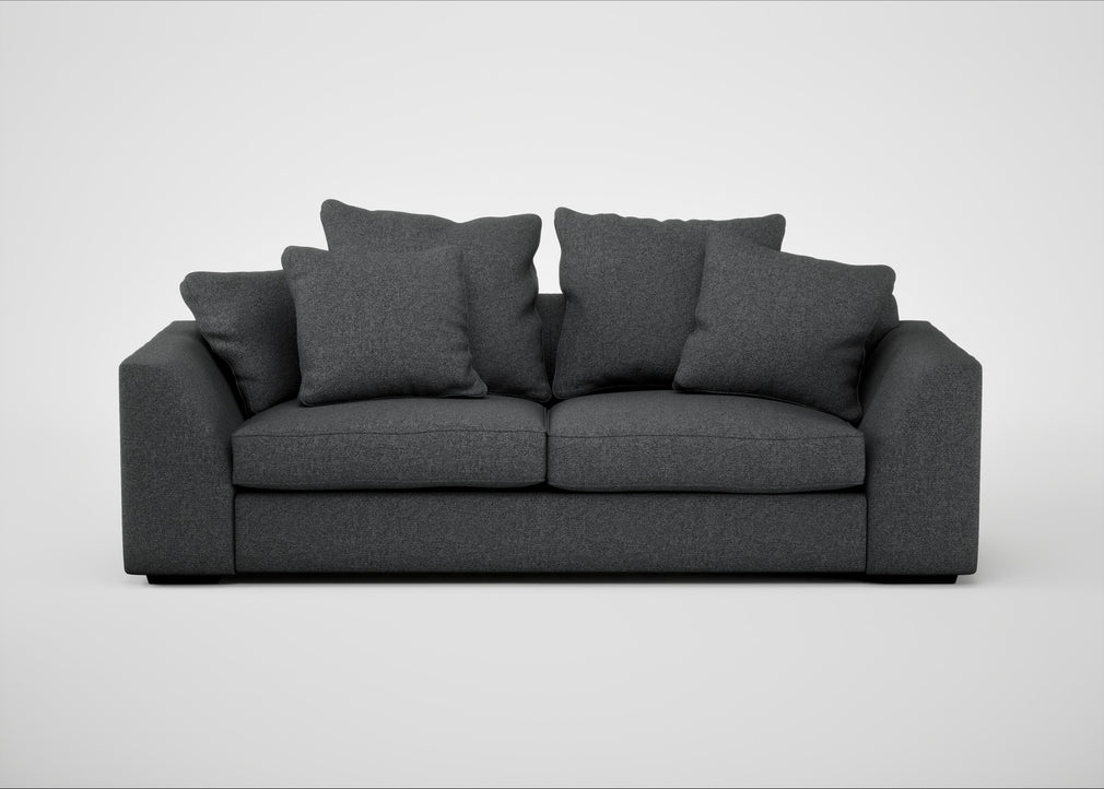 Cumulus 4 Seater Sofa Melton Wool Granite