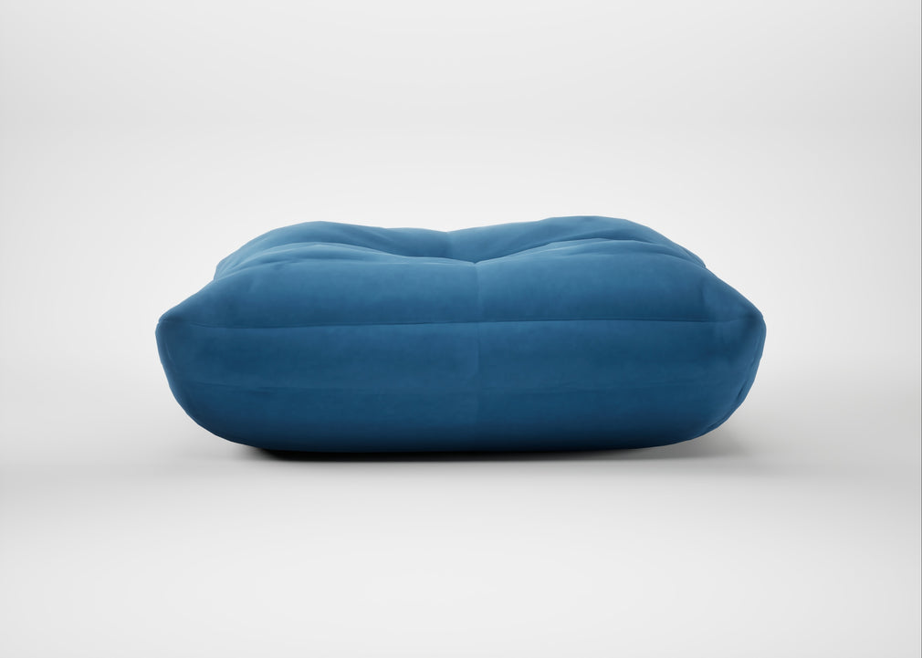 Togo Footstool Alcantara Bohemian Blue