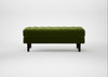 Hepburn Ottoman Nobilis Velvet Leaf / Wenge Black