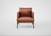 Matera Armchair Leather Stonewash Light Brown 274 / Black