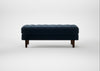 Hepburn Ottoman Nobilis Velvet Night / Walnut