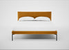 Matera Bed Double / Nobilis Velvet Mustard / Black