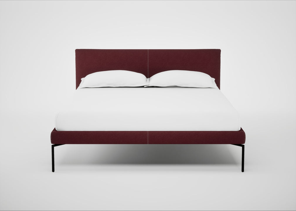 Matera Bed Double / St Moritz Wool Red / Black