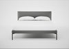 Matera Bed Double / Daino Leather Steel / Black