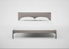 Matera Bed King / Daino Leather Elephant / Black
