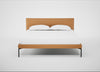 Matera Bed King / Daino Leather Parchment / Black