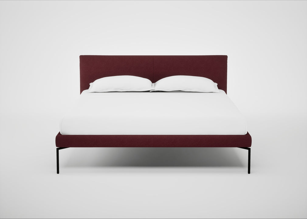 Matera Bed King / St Moritz Wool Red / Black