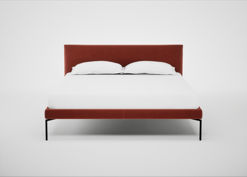 Matera Bed King / Nobilis Velvet Rust / Black