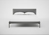 Matera Bed King / Daino Leather Steel / Black