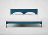 Matera Bed Super King / St Moritz Wool Blue / Black