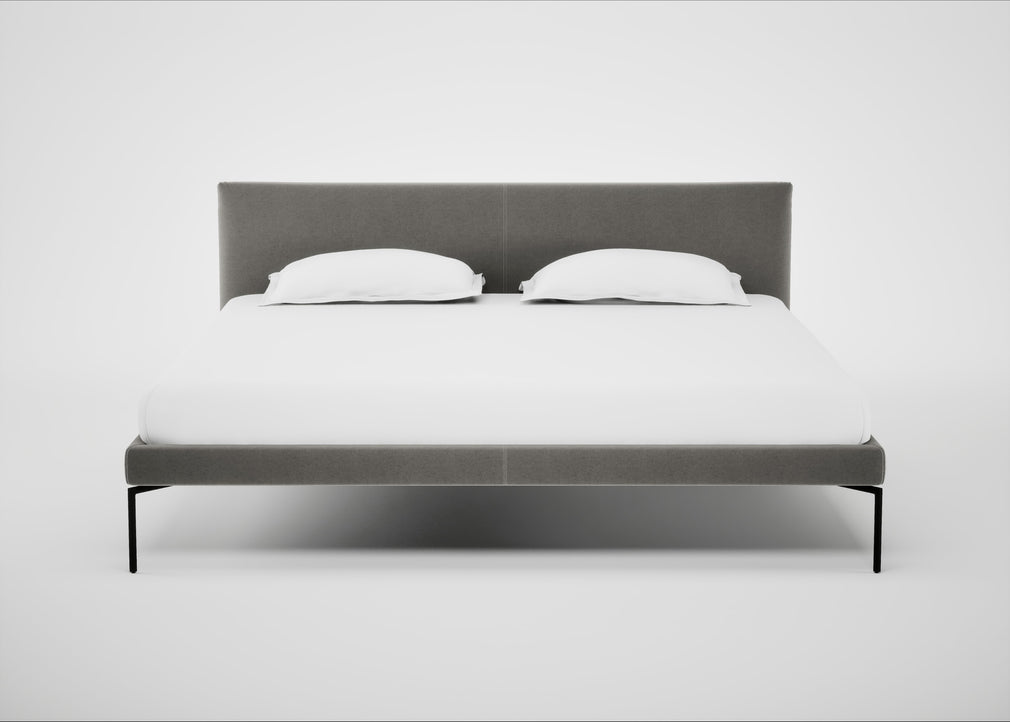 Matera Bed Super King / Nobilis Velvet Dolphin / Black