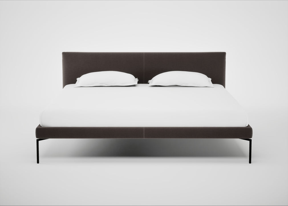 Matera Bed Super King / Nobilis Velvet Sable / Black