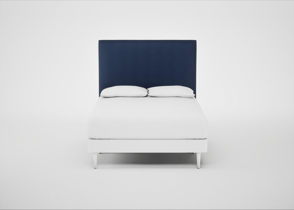 Newman Headboard Double / Capelo Linen-Cotton Inkspot