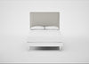 Newman Headboard Double / Melton Wool Limestone