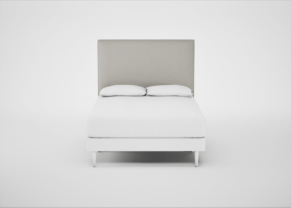 Newman Headboard Double / Melton Wool Limestone